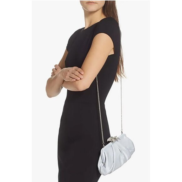 Nordstrom Floral Crystal Embellished Minaudiere - Picture 1 of 17